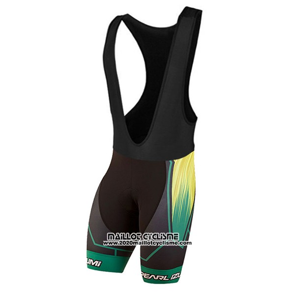 2017 Maillot Ciclismo Pearl Izumi Noir et Jaune Manches Courtes et Cuissard